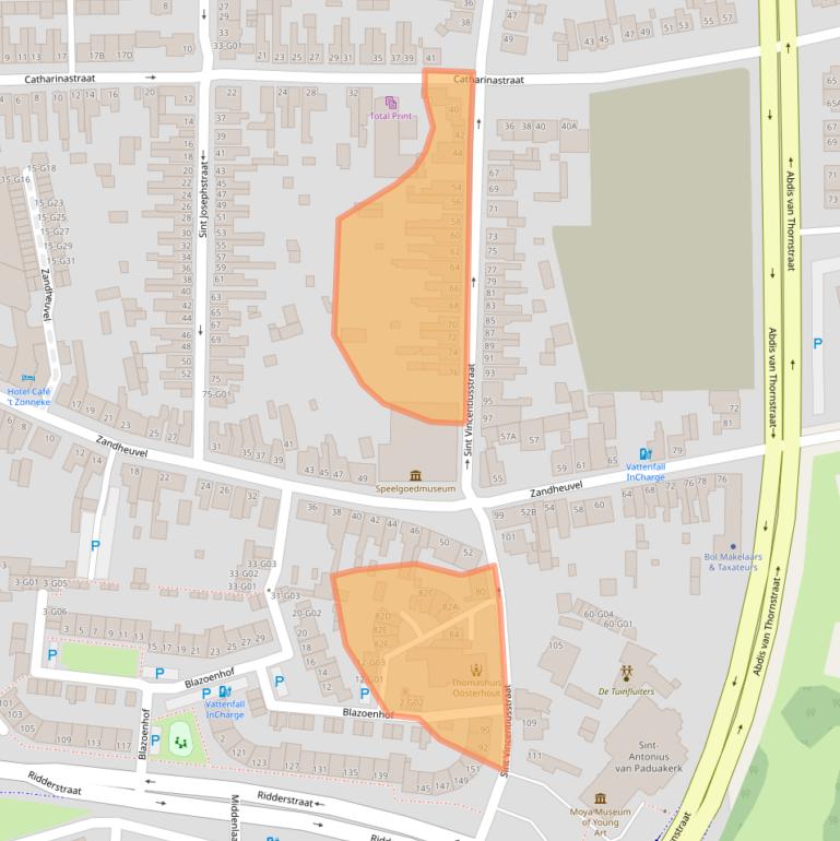 Kaart van postcodegebied 4901GL.