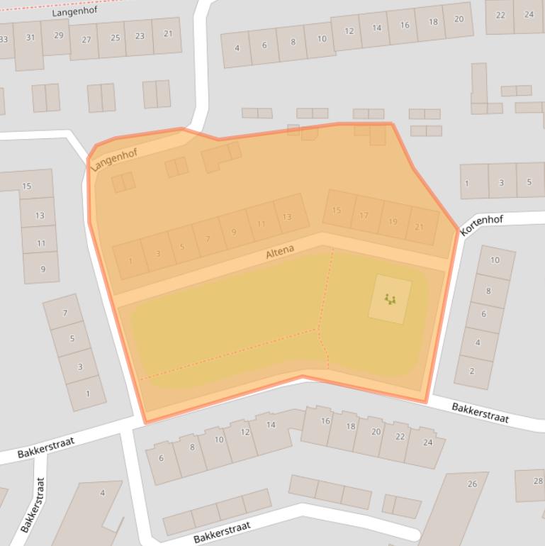 Kaart van postcodegebied 4901GS.