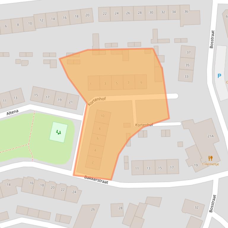 Kaart van postcodegebied 4901GT.