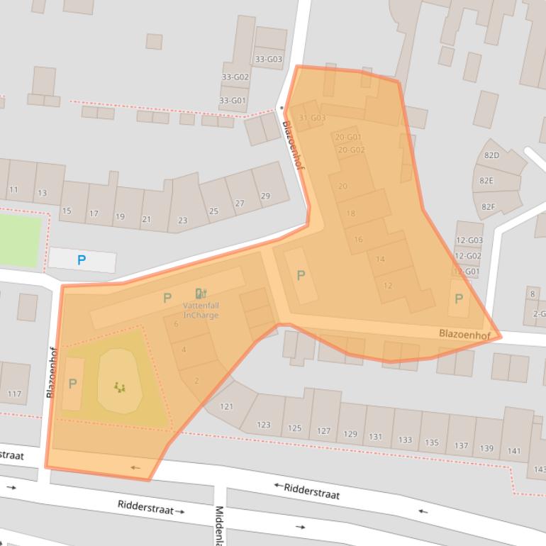 Kaart van postcodegebied 4901GX.