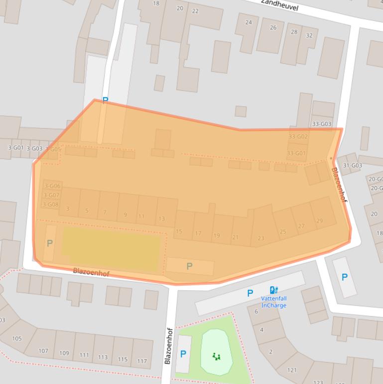 Kaart van postcodegebied 4901GZ.