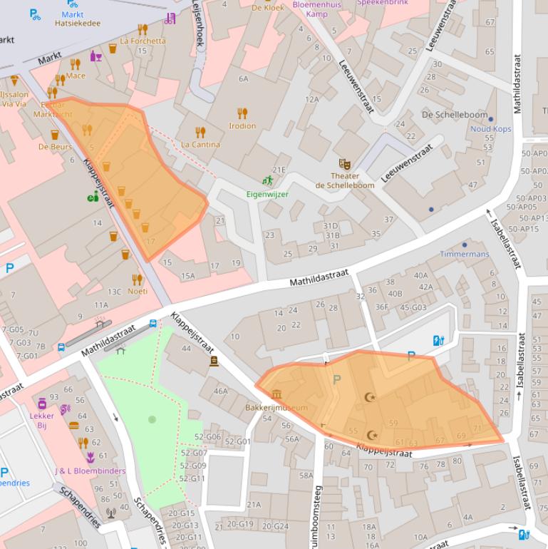 Kaart van postcodegebied 4901HD.