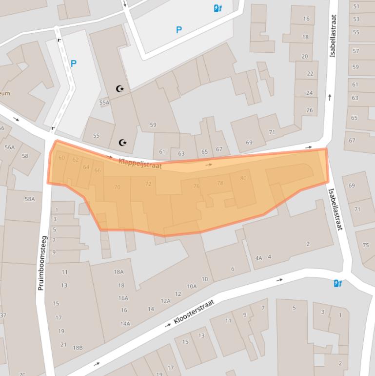 Kaart van postcodegebied 4901HG.