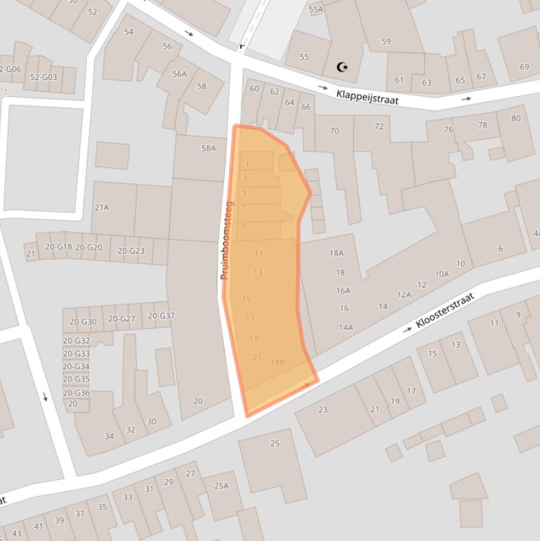 Kaart van postcodegebied 4901HP.