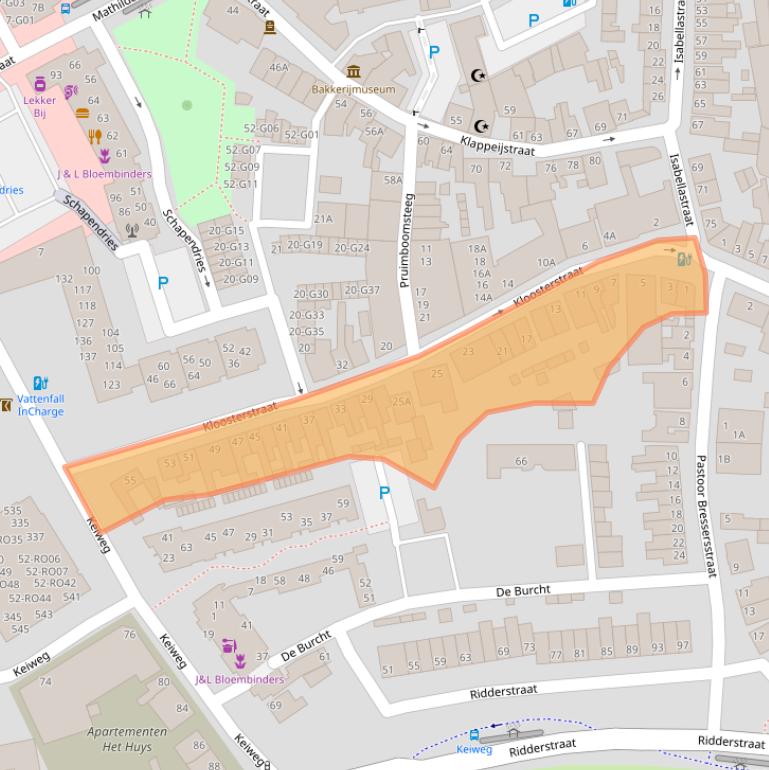 Kaart van postcodegebied 4901HR.