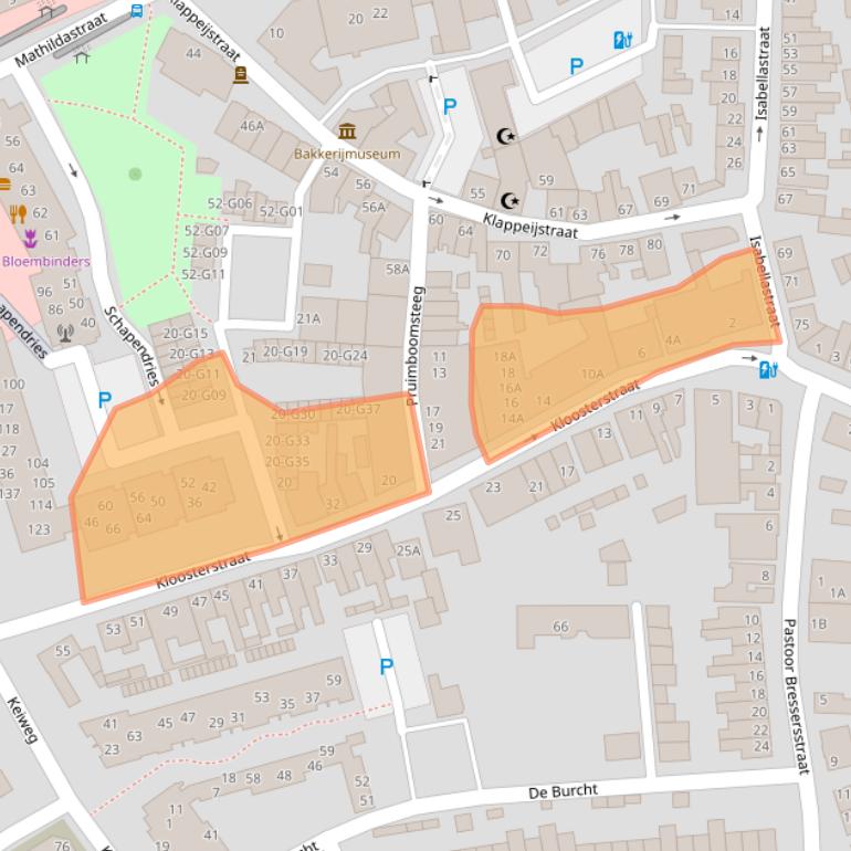 Kaart van postcodegebied 4901HS.