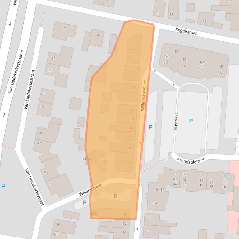 Kaart van postcodegebied 4901LB.