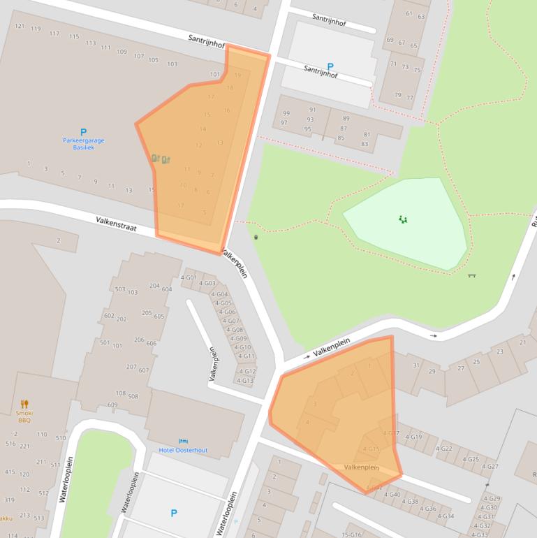 Kaart van postcodegebied 4901MC.