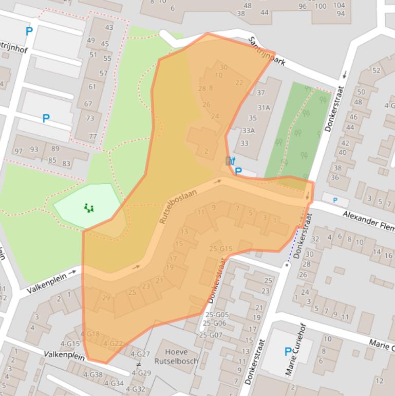 Kaart van postcodegebied 4901MD.