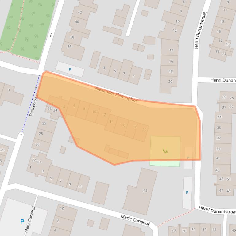Kaart van postcodegebied 4901MK.