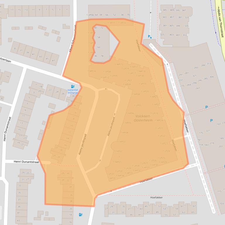 Kaart van postcodegebied 4901MN.