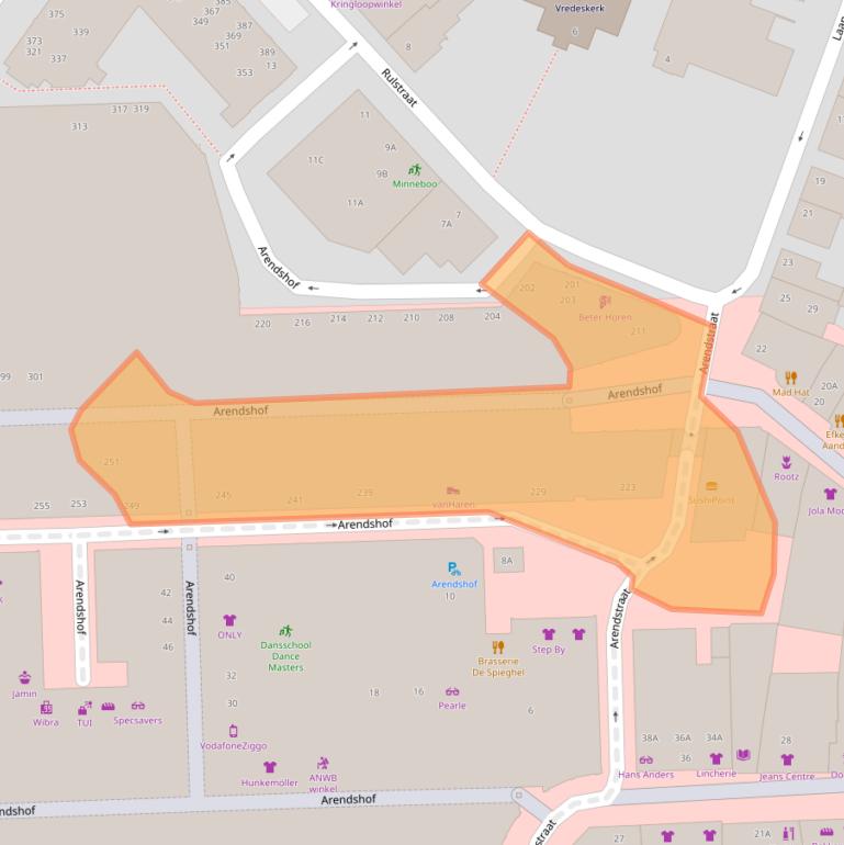 Kaart van postcodegebied 4901ND.