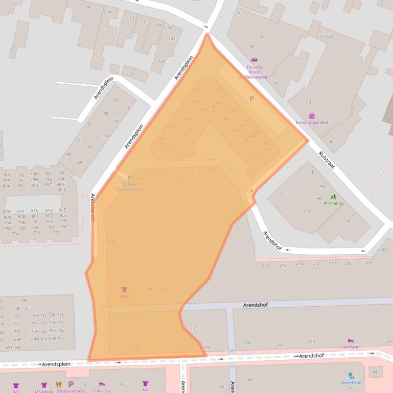 Kaart van postcodegebied 4901NE.