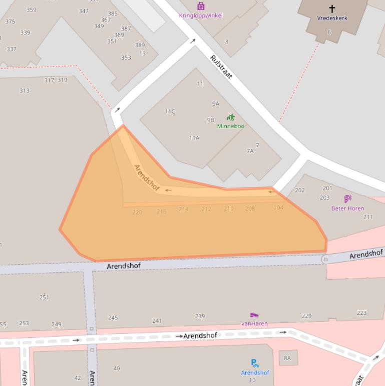 Kaart van postcodegebied 4901NG.