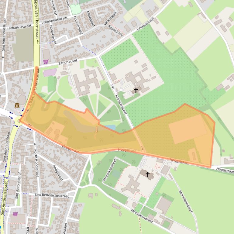 Kaart van postcodegebied 4901PJ.