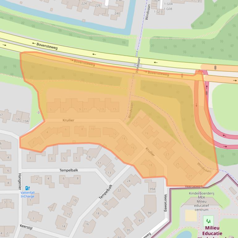 Kaart van postcodegebied 4901RB.