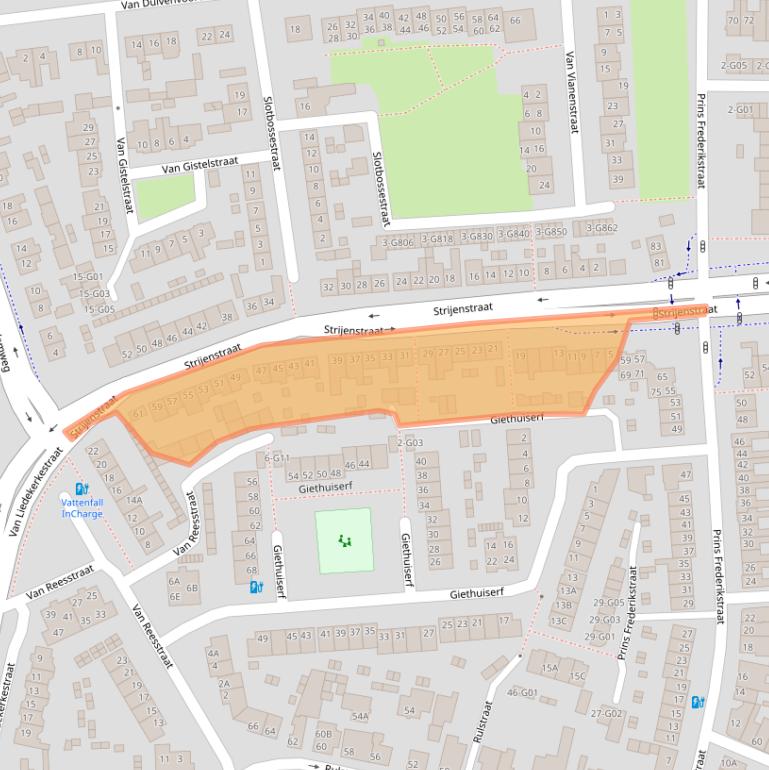 Kaart van postcodegebied 4901VA.
