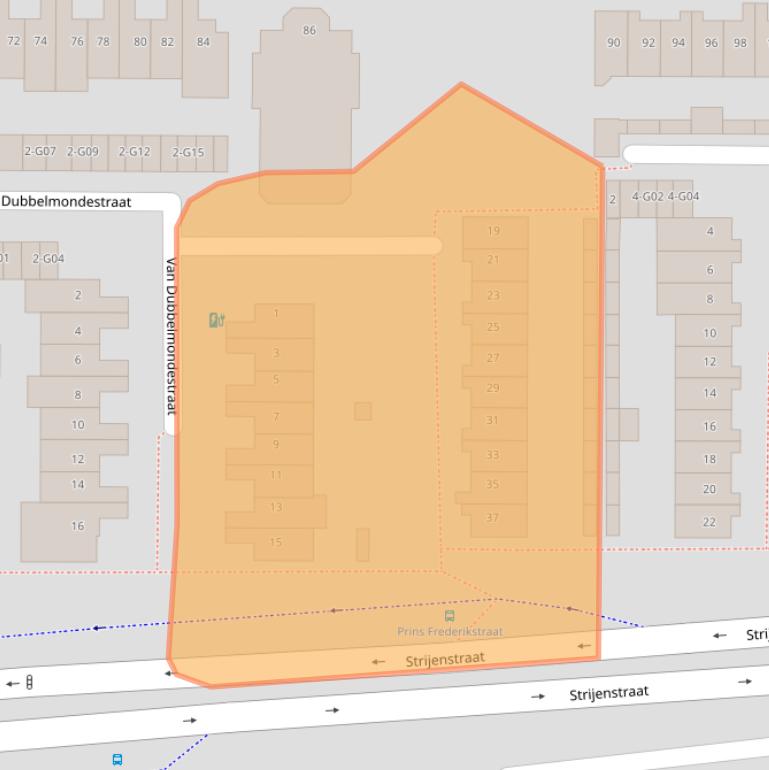 Kaart van postcodegebied 4901VH.