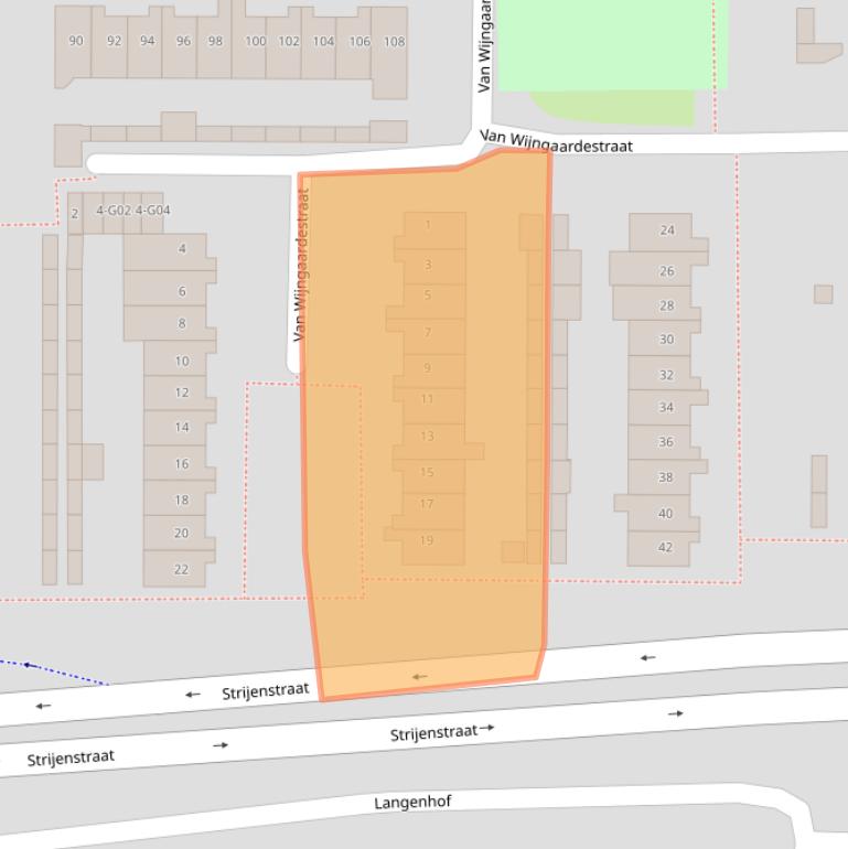 Kaart van postcodegebied 4901VK.
