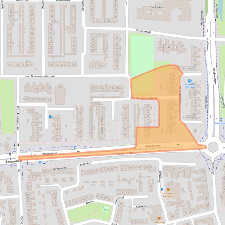 Kaart van postcodegebied 4901VM.