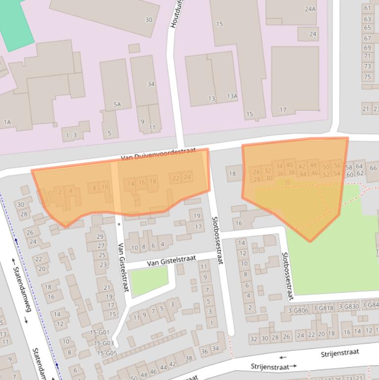 Kaart van postcodegebied 4901VR.