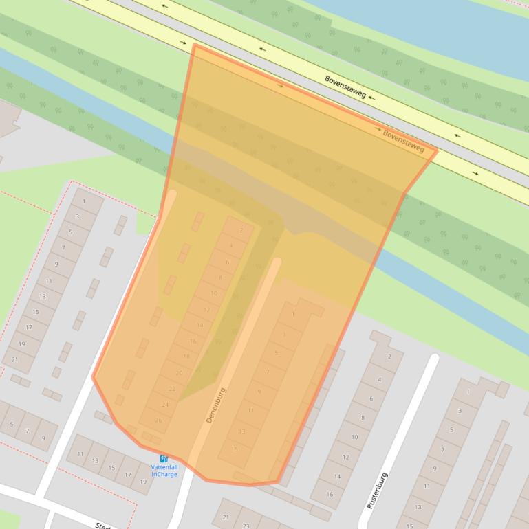 Kaart van postcodegebied 4901WG.