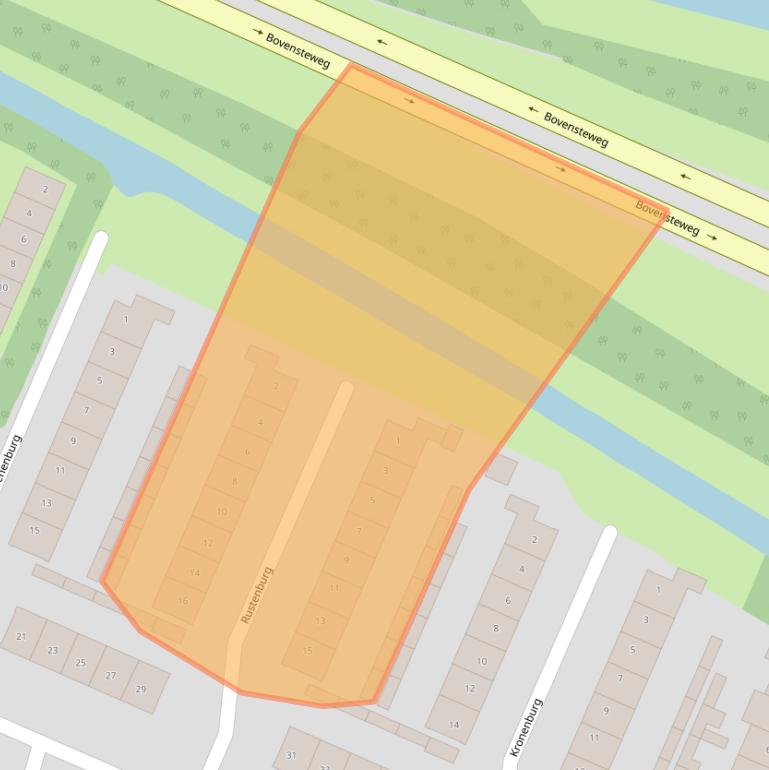 Kaart van postcodegebied 4901WH.