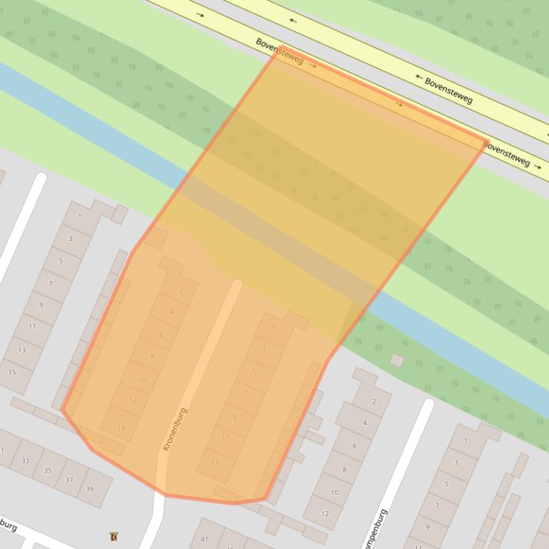 Kaart van postcodegebied 4901WJ.