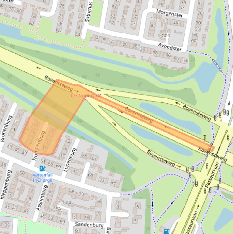 Kaart van postcodegebied 4901WK.