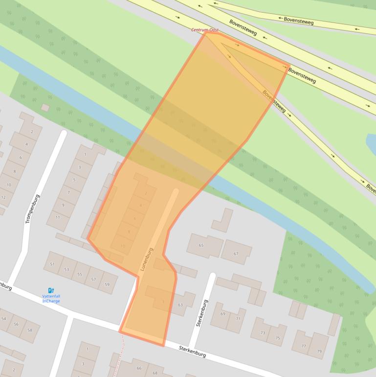 Kaart van postcodegebied 4901WL.