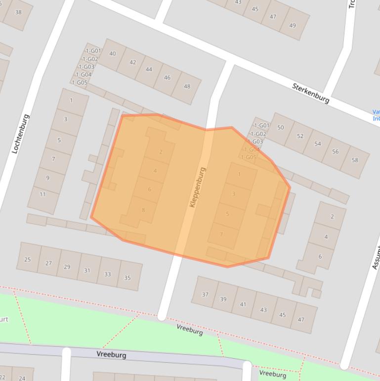 Kaart van postcodegebied 4901WR.