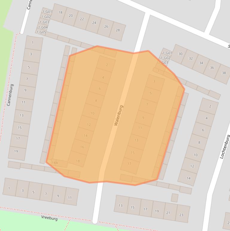 Kaart van postcodegebied 4901WT.