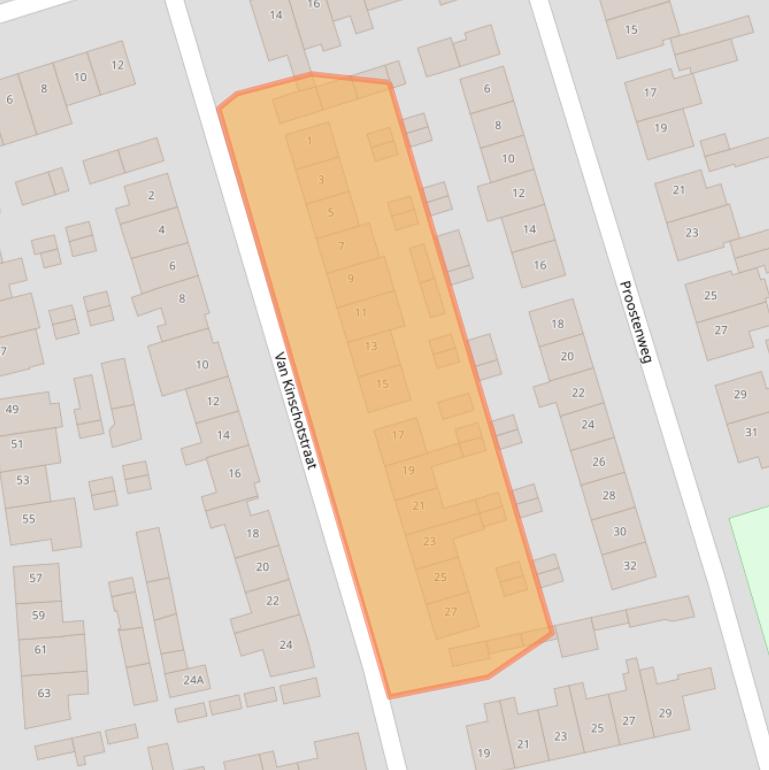 Kaart van postcodegebied 4901ZL.