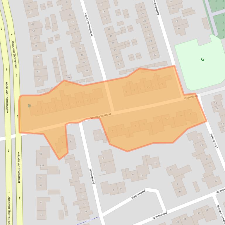 Kaart van postcodegebied 4901ZN.