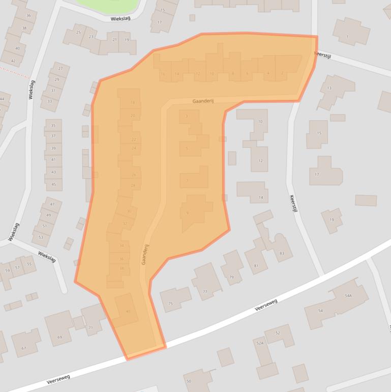 Kaart van postcodegebied 4901ZX.