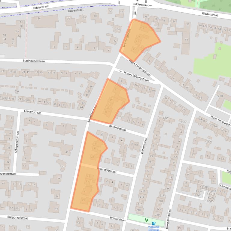 Kaart van postcodegebied 4902AG.