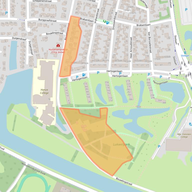 Kaart van postcodegebied 4902AH.