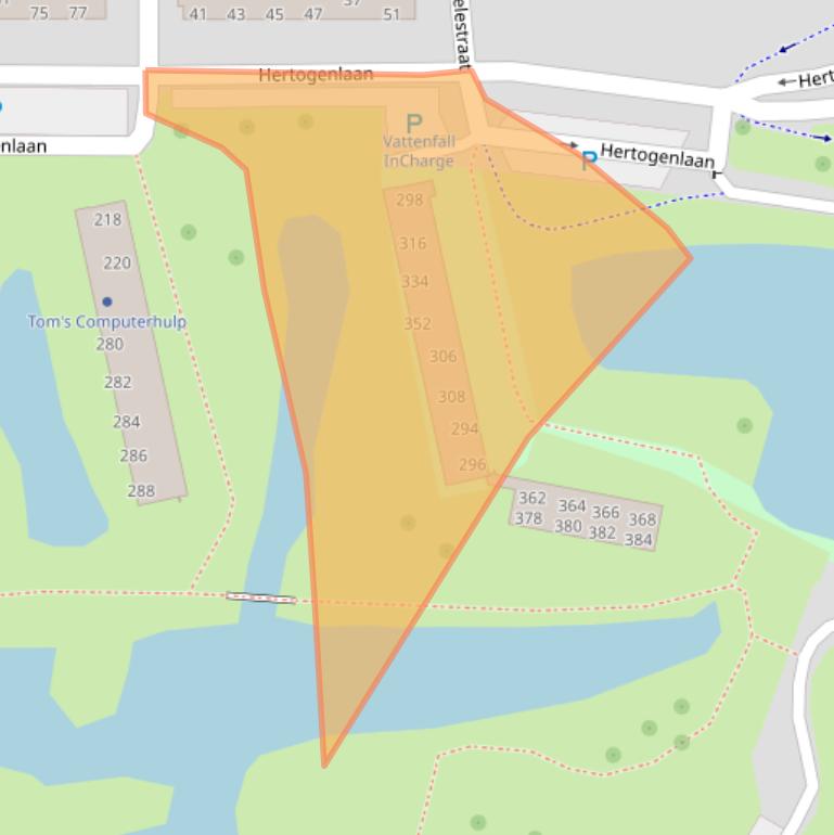 Kaart van postcodegebied 4902AX.