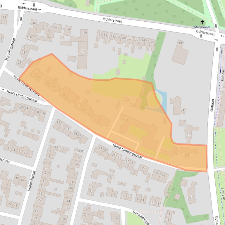Kaart van postcodegebied 4902BA.