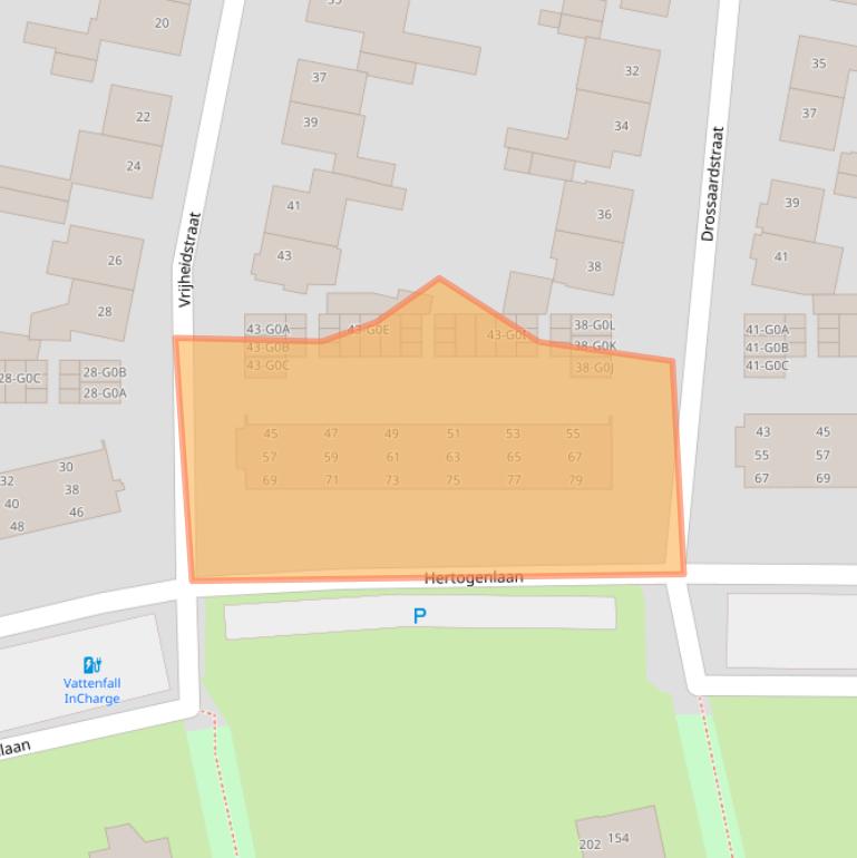 Kaart van postcodegebied 4902BD.