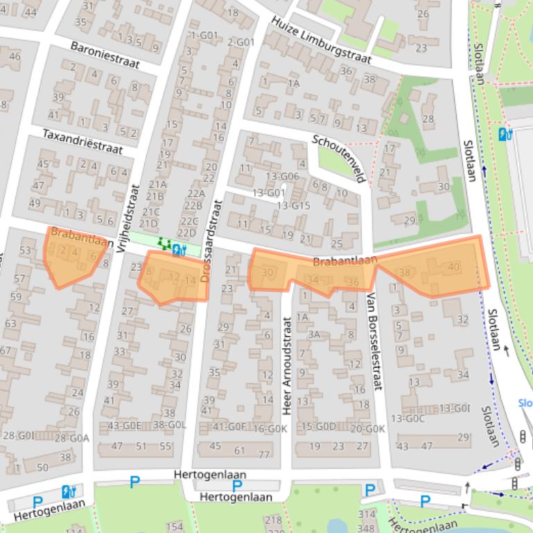 Kaart van postcodegebied 4902BK.