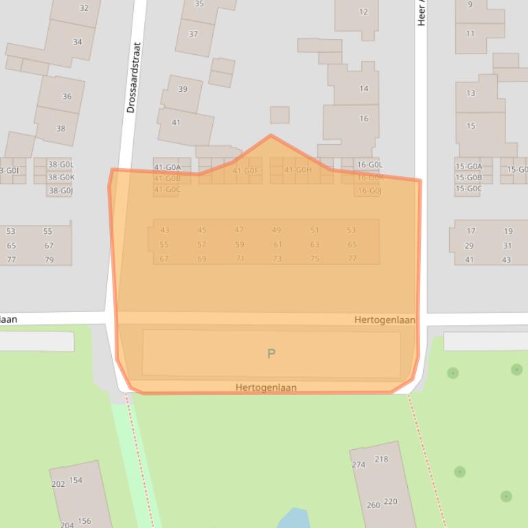 Kaart van postcodegebied 4902BM.