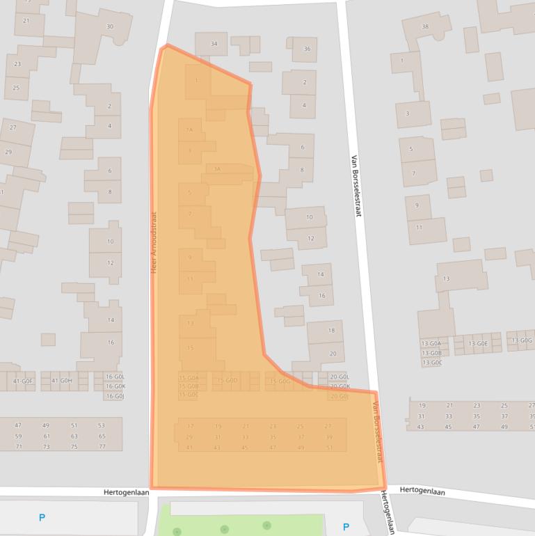 Kaart van postcodegebied 4902BR.