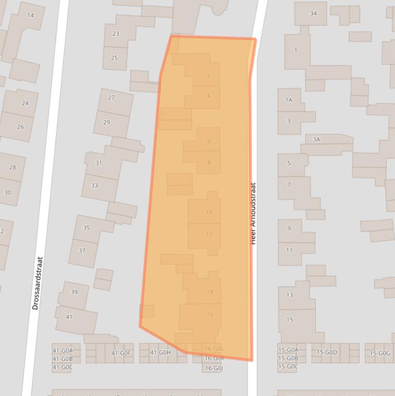 Kaart van postcodegebied 4902BS.