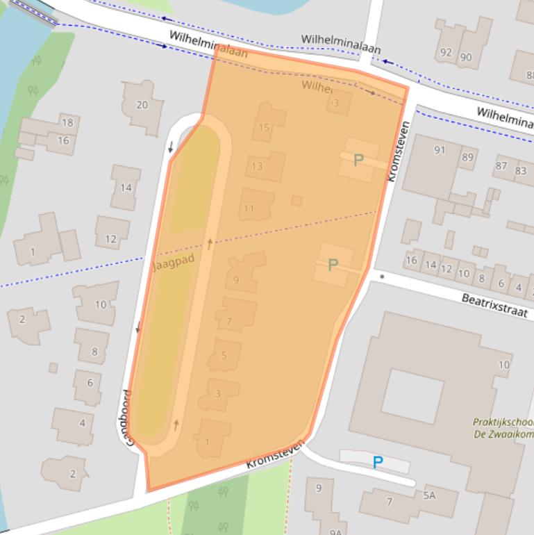 Kaart van postcodegebied 4902CB.