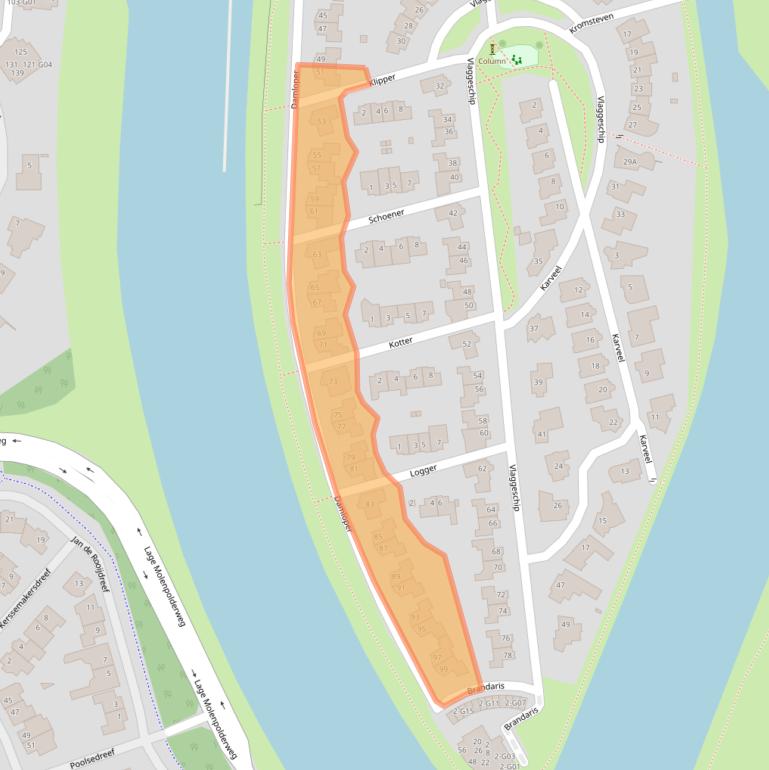 Kaart van postcodegebied 4902CE.