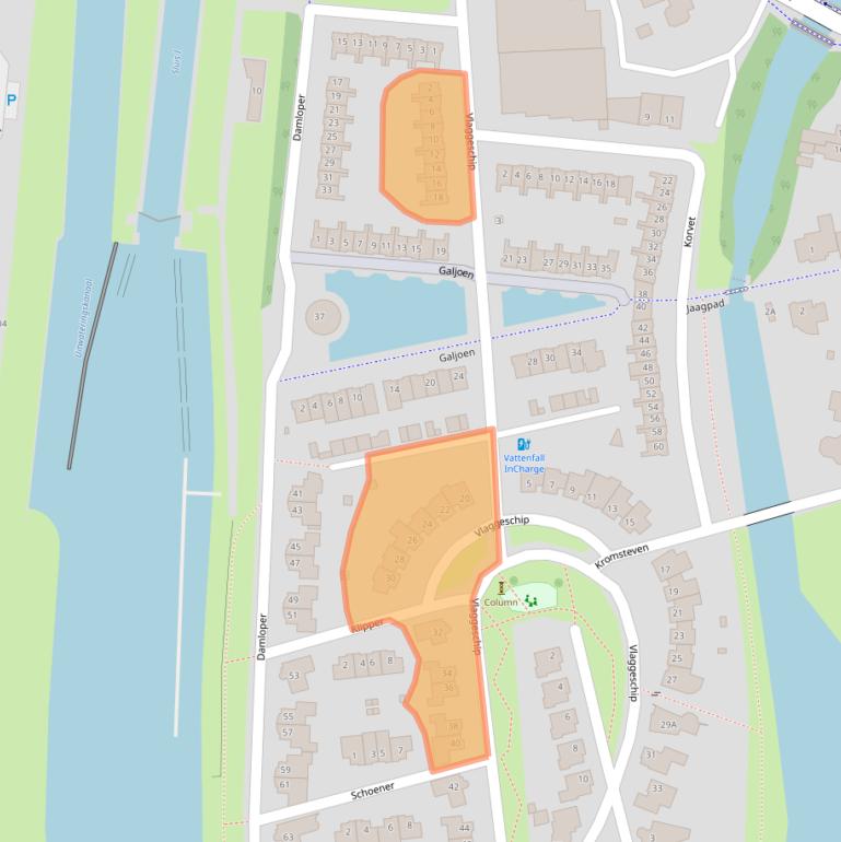 Kaart van postcodegebied 4902CL.