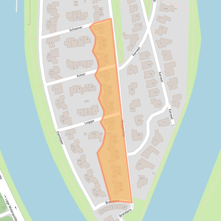 Kaart van postcodegebied 4902CM.