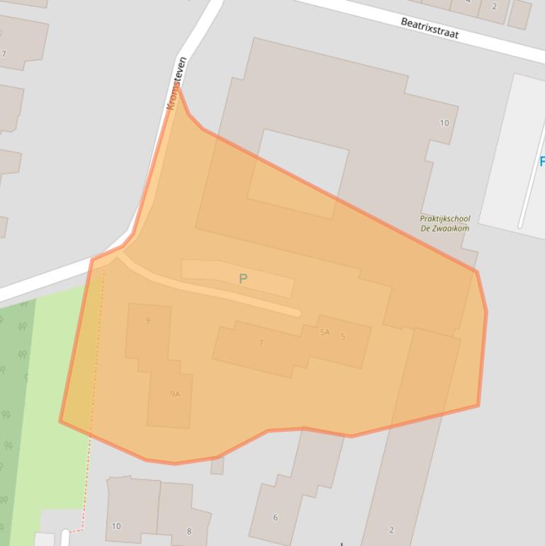 Kaart van postcodegebied 4902CX.