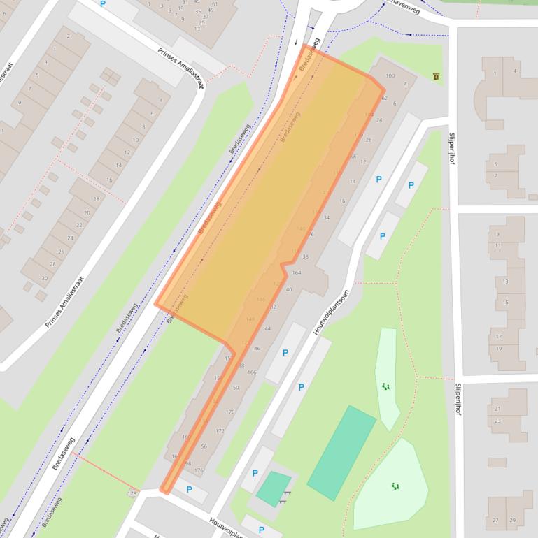 Kaart van postcodegebied 4902DR.